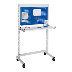 Kappes Steharbeitsplatz ErgoPlus mit breitem Gestell Mod. 5 Lenkrollen