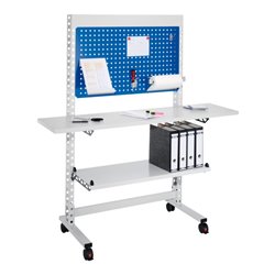 Kappes Steharbeitsplatz ErgoPlus mit breitem Gestell Mod. 6 Lenkrollen