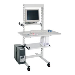 Kappes Steharbeitsplatz ErgoPlus mit schmalem Gestell Mod. 4 Lenkrollen