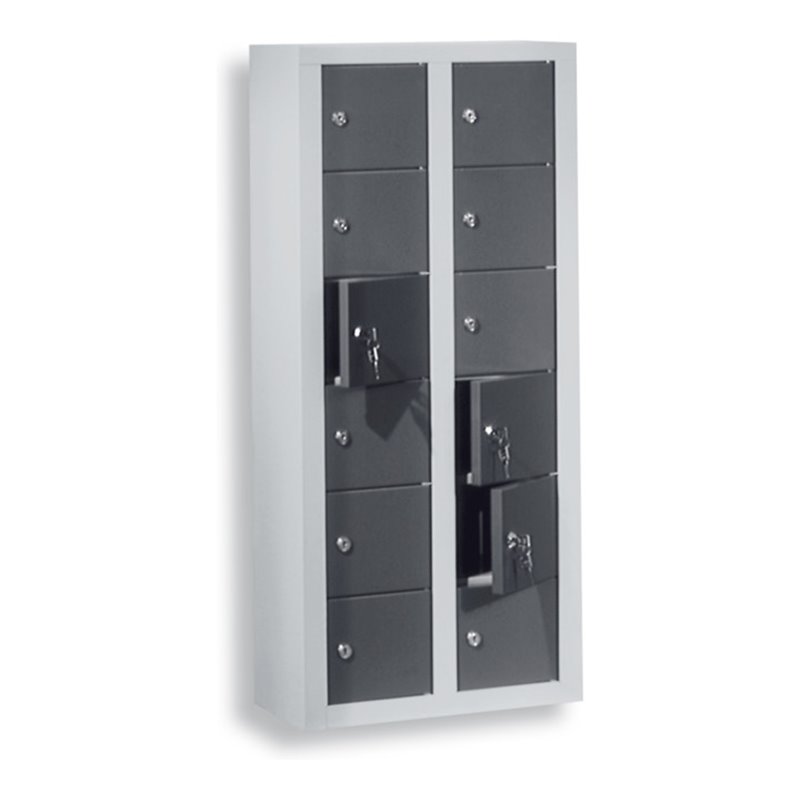 Kappes Wertfachschrank ErgoPlus 12 Fächer 1100 x 485 x 250 mm RAL 7035/7016