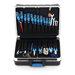 Gedore Werkzeugsortiment, Set 100-teilig, gefüllt, Profi, Werkzeug, für KFZ-Industrie, im Kunststoff-Koffer, 1041-002