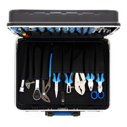 Gedore Werkzeugsortiment, Set 100-teilig, gefüllt, Profi, Werkzeug, für KFZ-Industrie, im Kunststoff-Koffer, 1041-002