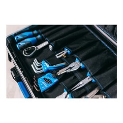 Gedore Werkzeugsortiment, Set 100-teilig, gefüllt, Profi, Werkzeug, für KFZ-Industrie, im Kunststoff-Koffer, 1041-002