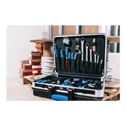 Gedore Werkzeugsortiment, Set 100-teilig, gefüllt, Profi, Werkzeug, für KFZ-Industrie, im Kunststoff-Koffer, 1041-002