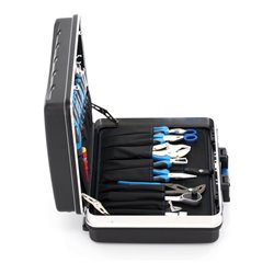 Gedore Werkzeugsortiment, Set 100-teilig, gefüllt, Profi, Werkzeug, für KFZ-Industrie, im Kunststoff-Koffer, 1041-002