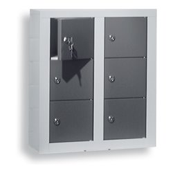 Kappes Wertfachschrank ErgoPlus 6 Fächer 585 x 485 x 250 mm RAL 7035/7016