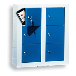 Kappes Wertfachschrank ErgoPlus 6 Fächer 585 x 485 x 250 mm RAL 7035/5010