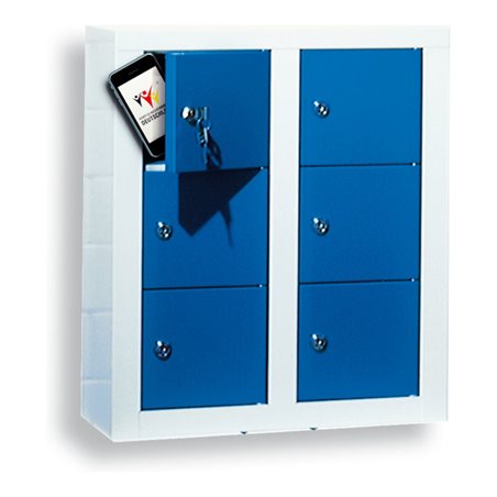 Kappes Wertfachschrank ErgoPlus 6 Fächer 585 x 485 x 250 mm RAL 7035/5010