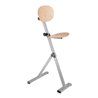 Kappes Stehhilfe ErgoPlus mit Rückenlehne Gestell lichtgrau Buche natur lackiert