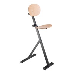 Kappes Stehhilfe ErgoPlus mit Rückenlehne Gestell tiefschwarz Buche natur lackiert