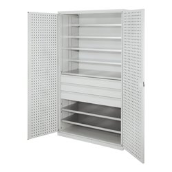 Kappes Grossraumschrank Leergehäuse Tür innen Lochplatten