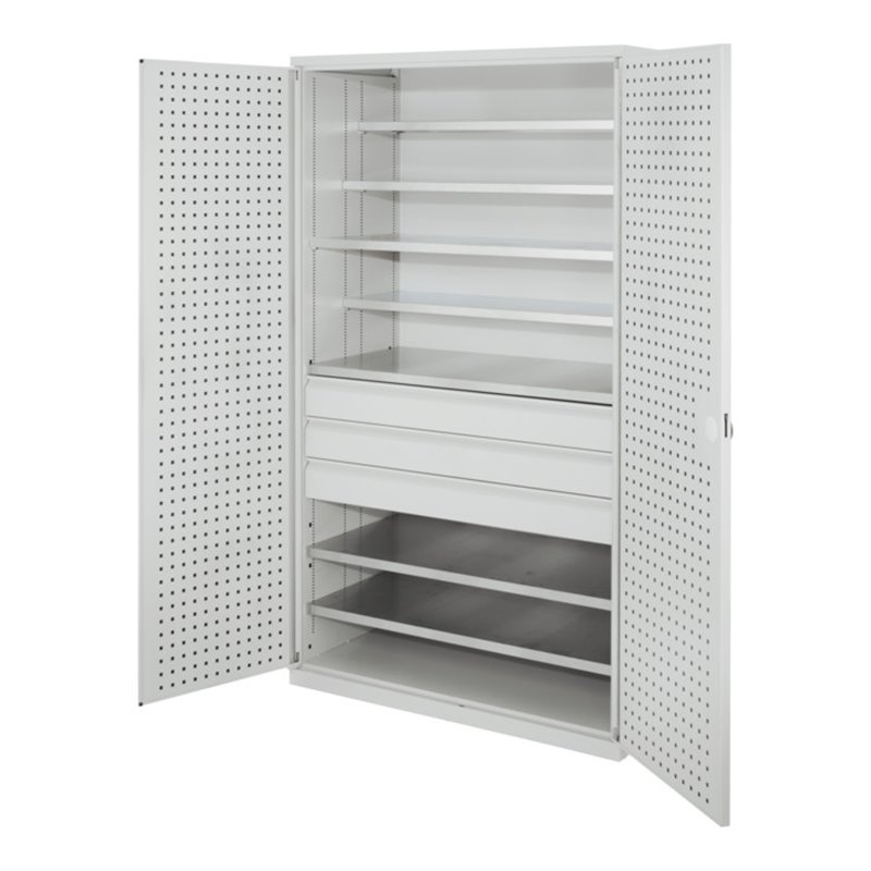 Kappes Grossraumschrank Leergehäuse Tür innen Lochplatten