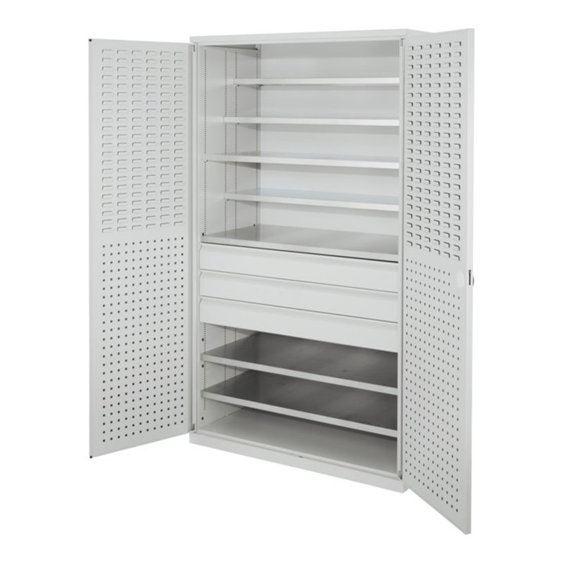 Kappes Grossraumschrank Leergehäuse Tür innen Schlitz-/Lochplatten