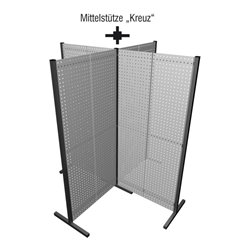 Kappes Mittelstütze Kreuz anthrazitgrau
