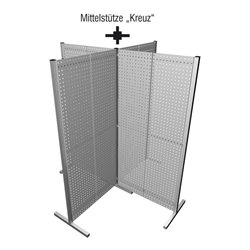 Kappes Mittelstütze Kreuz alufarben