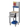 Kappes Mobile Arbeitsstation RAL 7035/7016 B500 mm 3 Schubladen Schlitzplatte