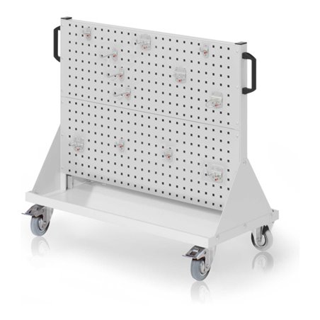 Kappes RasterMobil Gr. 2 RAL 7035 H890 mm 4 Lochplatten mit Ausstattung