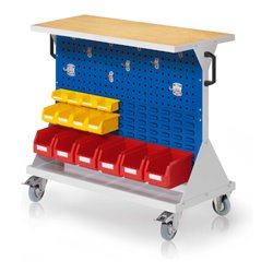 Kappes RasterMobil Gr. 2 RAL 7035/5010 H930 mm 2 Loch-/2 Schlitzplatten mit Ausstattung 3