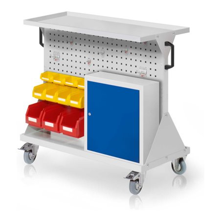 Kappes RasterMobil Gr. 2 RAL 7035 H930 mm 2 Loch-/2 Schlitzplatten mit Ausstattung 5