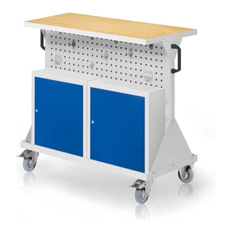 Kappes RasterMobil Gr. 2 RAL 7035 H930 mm 4 Lochplatten mit Ausstattung 1