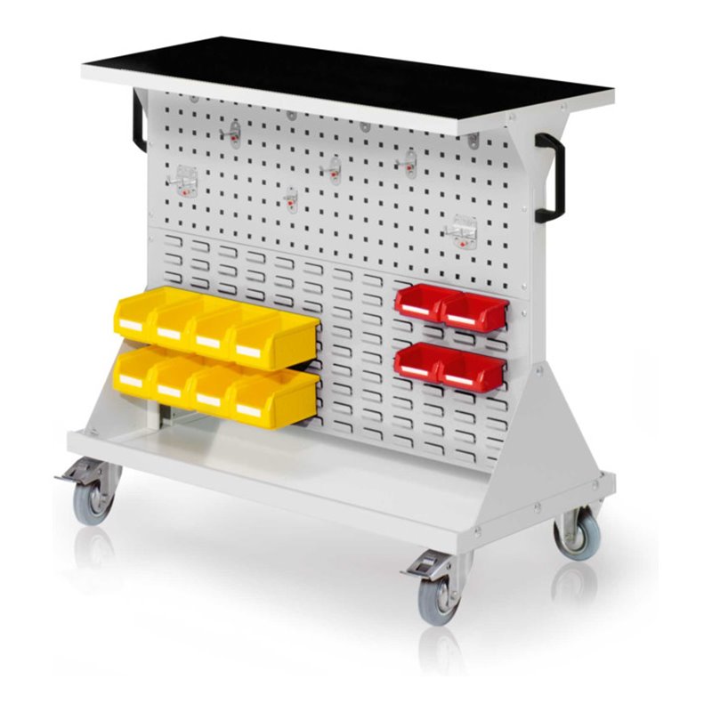 Kappes RasterMobil Gr. 2 RAL 7035 H930 mm 2 Loch-/2 Schlitzplatten mit Ausstattung 2