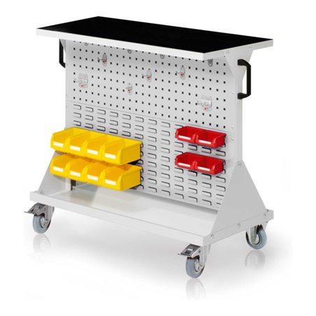 Kappes RasterMobil Gr. 2 RAL 7035 H930 mm 2 Loch-/2 Schlitzplatten mit Ausstattung 2