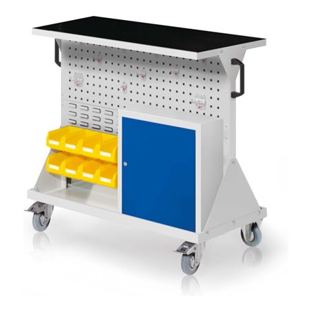 Kappes RasterMobil Gr. 2 RAL 7035 H930 mm 2 Loch-/2 Schlitzplatten mit Ausstattung 6