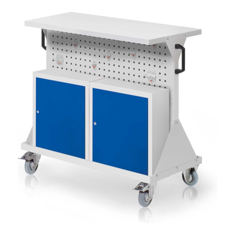 Kappes RasterMobil Gr. 2 RAL 7035 H930 mm 4 Lochplatten mit Ausstattung 2