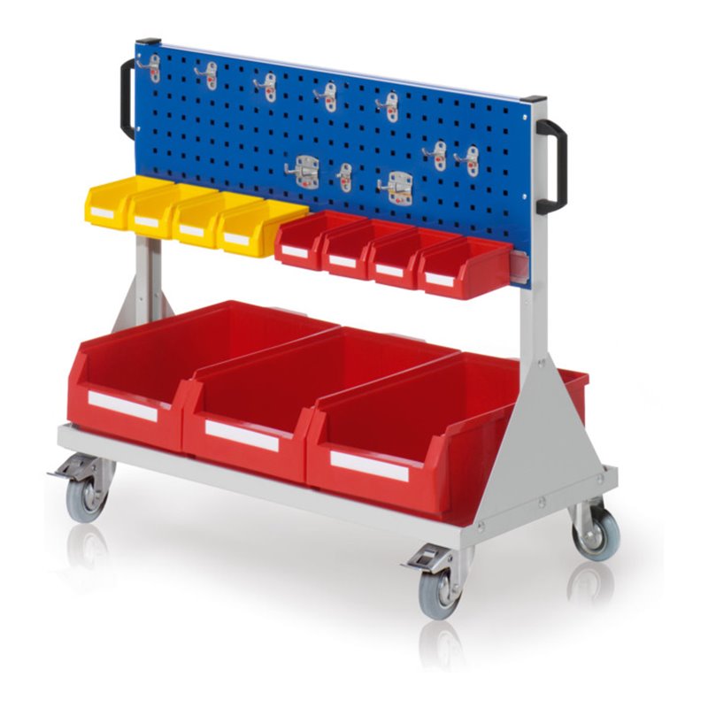 Kappes RasterMobil Gr. 2 RAL 7035/5010 H890 mm 2 Lochplatten mit Ausstattung