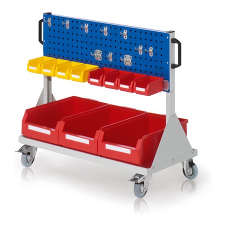 Kappes RasterMobil Gr. 2 RAL 7035/5010 H890 mm 2 Lochplatten mit Ausstattung