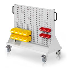 Kappes RasterMobil Gr. 2 RAL 7035 H890 mm 2 Loch-/2 Schlitzplatten mit Ausstattung