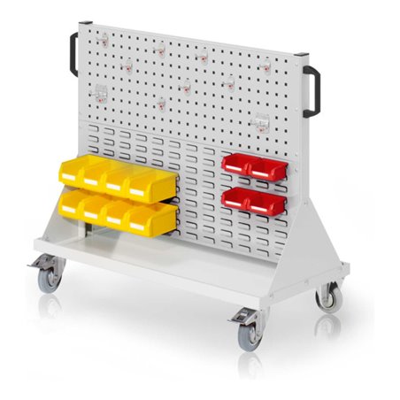 Kappes RasterMobil Gr. 2 RAL 7035 H890 mm 2 Loch-/2 Schlitzplatten mit Ausstattung