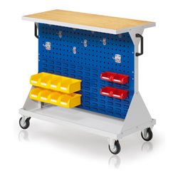 Kappes RasterMobil Gr. 2 RAL 7035/5010 H930 mm 2 Loch-/2 Schlitzplatten mit Ausstattung 2