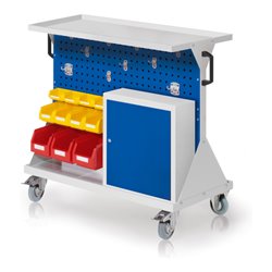 Kappes RasterMobil Gr. 2 RAL 7035/5010 H930 mm 2 Loch-/2 Schlitzplatten mit Ausstattung 5