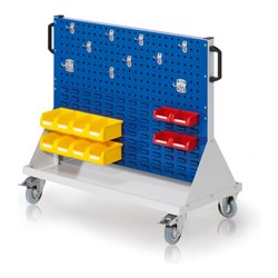 Kappes RasterMobil Gr. 2 RAL 7035/5010 H890 mm 2 Loch-/2 Schlitzplatten mit Ausstattung