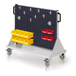 Kappes RasterMobil Gr. 2 RAL 7035/7016 H890 mm 2 Loch-/2 Schlitzplatten mit Ausstattung