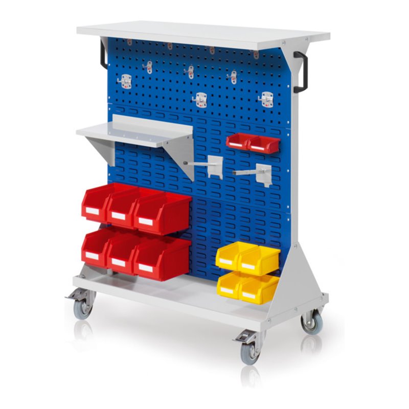 Kappes RasterMobil Gr. 2 RAL 7035/7016 H890 mm 4 Lochplatten mit Ausstattung 4