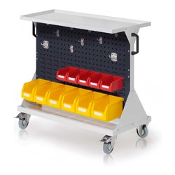 Kappes RasterMobil Gr. 2 RAL 7035/7016 H930 mm 2 Loch-/2 Schlitzplatten mit Ausstattung 1