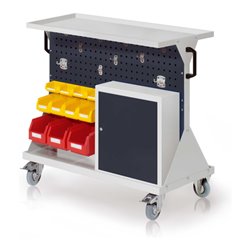 Kappes RasterMobil Gr. 2 RAL 7035/7016 H930 mm 2 Loch-/2 Schlitzplatten mit Ausstattung 5