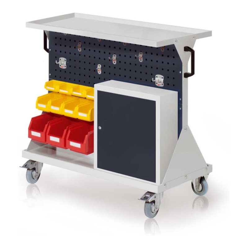 Kappes RasterMobil Gr. 2 RAL 7035/7016 H930 mm 2 Loch-/2 Schlitzplatten mit Ausstattung 5