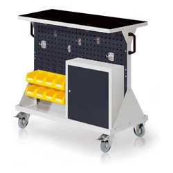 Kappes RasterMobil Gr. 2 RAL 7035/7016 H930 mm 2 Loch-/2 Schlitzplatten mit Ausstattung 6