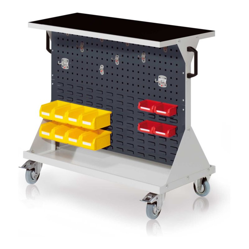 Kappes RasterMobil Gr. 2 RAL 7035/7016 H930 mm 2 Loch-/2 Schlitzplatten mit Ausstattung 2