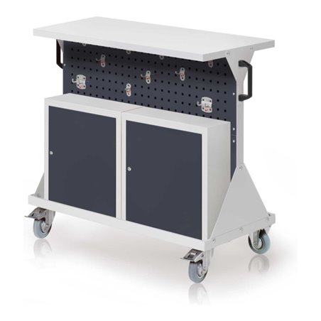 Kappes RasterMobil Gr. 2 RAL 7035/7016 H930 mm 4 Lochplatten mit Ausstattung 2