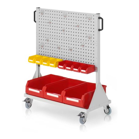 Kappes RasterMobil Gr. 3 RAL 7035 H1230 mm 4 Lochplatten mit Ausstattung