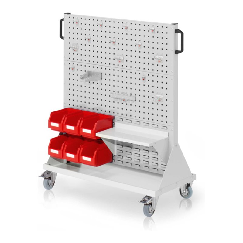 Kappes RasterMobil Gr. 3 RAL 7035 H1270 mm 4 Loch-/2 Schlitzplatten mit Ausstattung 2