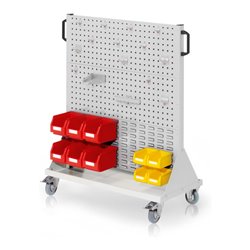 Kappes RasterMobil Gr. 3 RAL 7035 H1270 mm 4 Loch-/2 Schlitzplatten mit Ausstattung 1