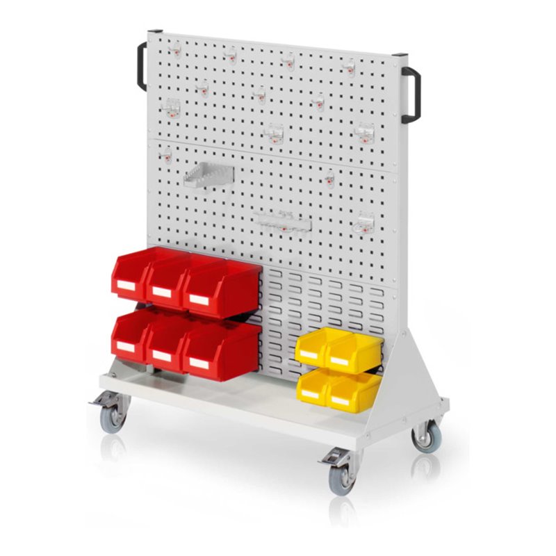 Kappes RasterMobil Gr. 3 RAL 7035 H1270 mm 4 Loch-/2 Schlitzplatten mit Ausstattung 1