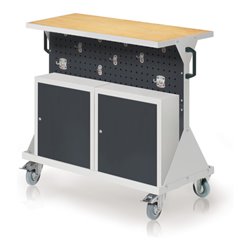 Kappes RasterMobil Gr. 2 RAL 7035/7016 H930 mm 4 Lochplatten mit Ausstattung 1