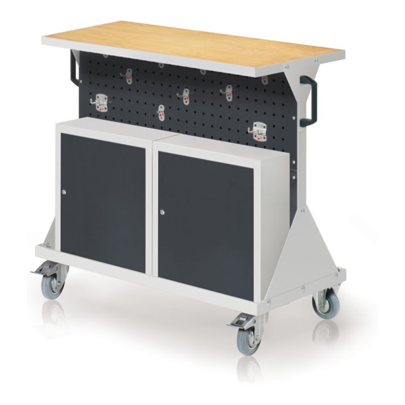 Kappes RasterMobil Gr. 2 RAL 7035/7016 H930 mm 4 Lochplatten mit Ausstattung 1