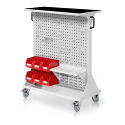 Kappes RasterMobil Gr. 3 RAL 7035 H1270 mm 4 Loch-/2 Schlitzplatten mit Ausstattung 5